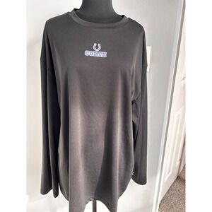 NFL Team Apparel Colts Long Sleeve T-Shirt‎ Pullover Top Black XL